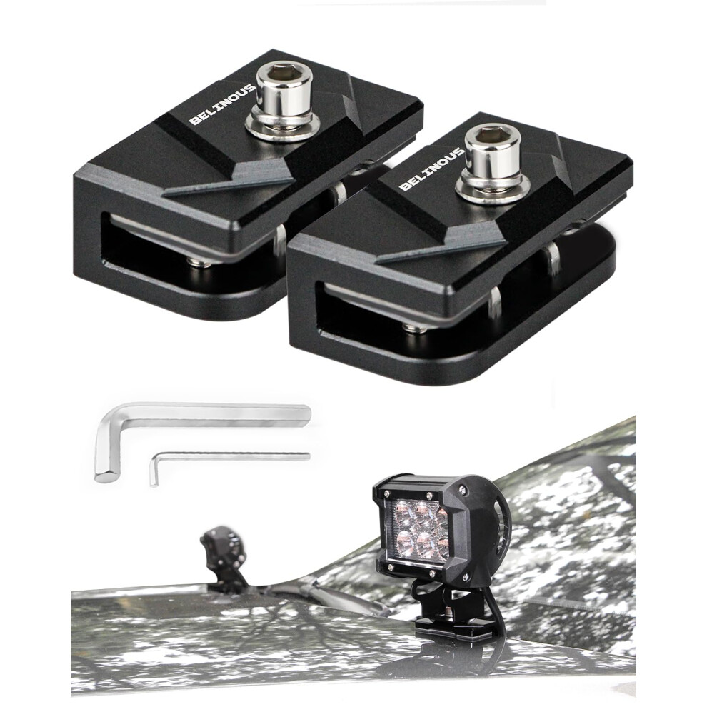 Hood Light Mount Bracket 2Pcs Aluminum Alloy Nodrill Ditch Light Brackets For Truck Suv Jeep 9455672721721