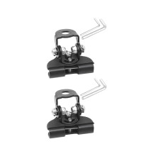 LED Light Bar Mount 2PCS Adjustable Hood Bracket Universal OffRoad Vehicle RustResistant Black