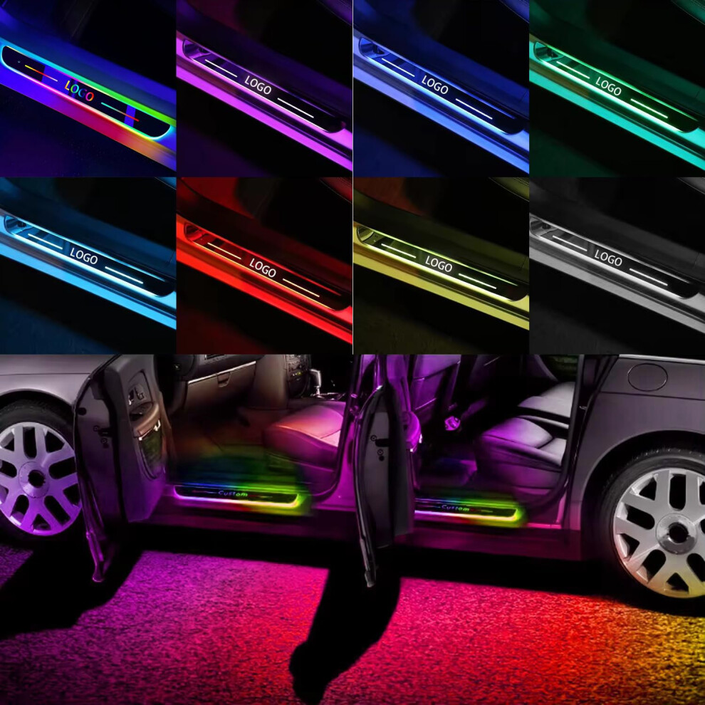 Led Door Sill Lights With Custom 7 Colors 28 Modes, Wireless Magnetic Autosensing, Ip67 Waterproof 9455672721905