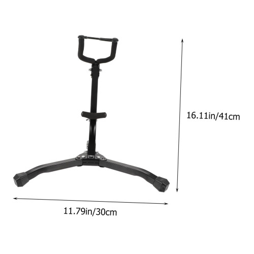 Saxophone Stand with Stable Triangular Design, Foldable Metal Tripod Holder for Tenor Saxophone 1