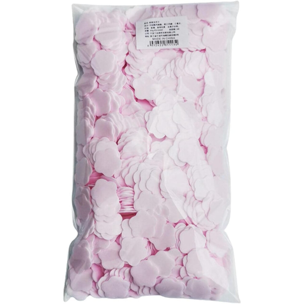 1000 Pack Pink Portable Paper Soap Sheets for Travel Hiking Hand Washing Instant Dissolution
