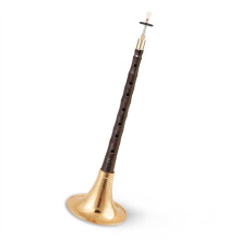 Chinese Suona Professional Mahogany Woodwind with Brass Bowl, Accurate Manual Tuning for Beginners and Adults