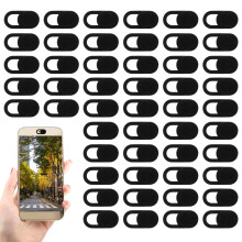 100 Pcs UltraThin Webcam Cover Slide for Laptop Smartphone Tablet Privacy Camera Blocker Black