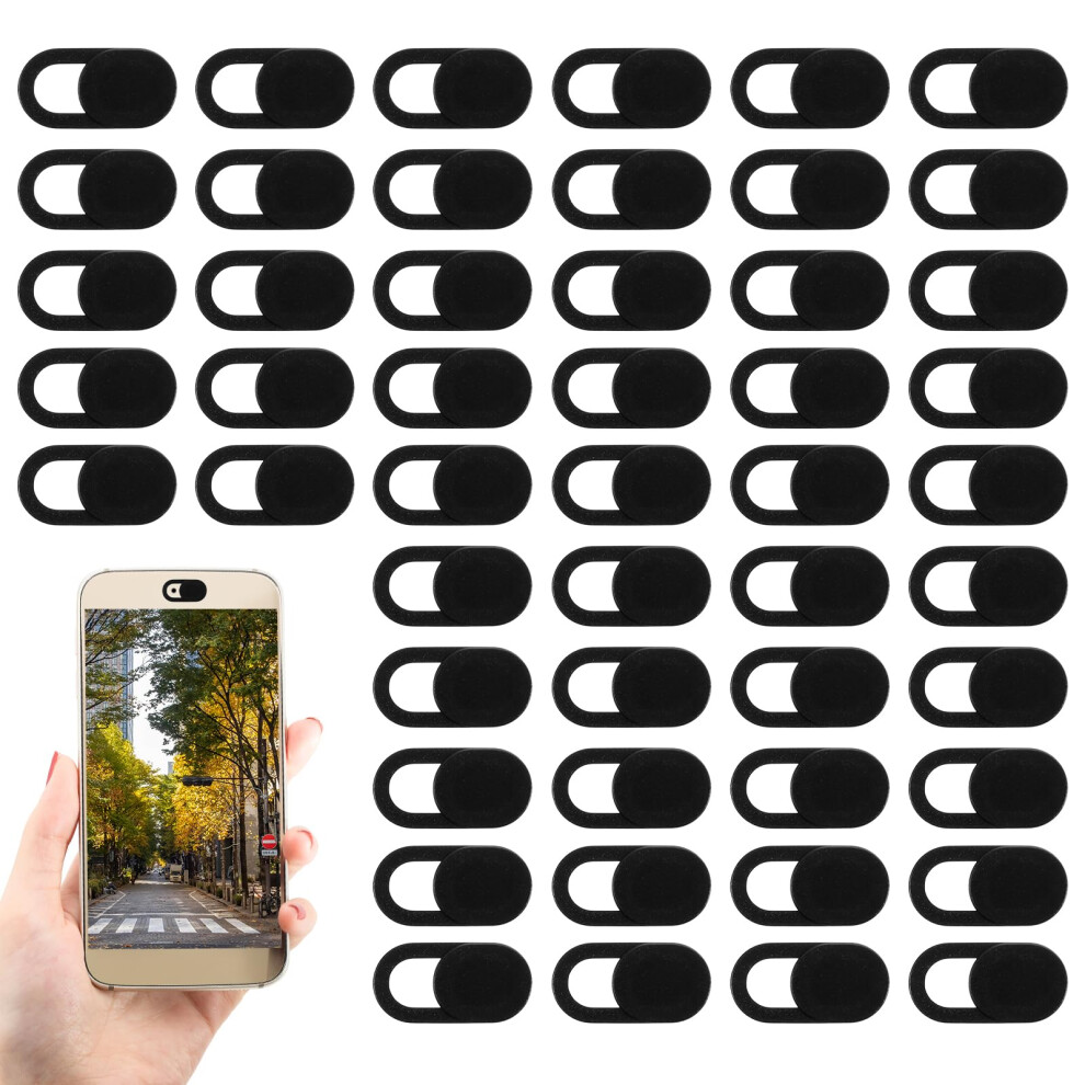 100 Pcs Ultrathin Webcam Cover Slide For Laptop Smartphone Tablet Privacy Camera Blocker Black 9113335677074