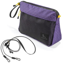 Waterproof Toiletry Bag Large Capacity Travel Makeup Organizer with ThreeLayer Storage Purple