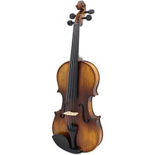4/4 Acoustic Violin Handmade Maple Body with Ebony Fittings, Antique Matte Finish, Bright Clear Tone
