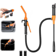 Battery Operated Fuel Transfer Pump with Extra Long Hose for Gas Diesel and Water