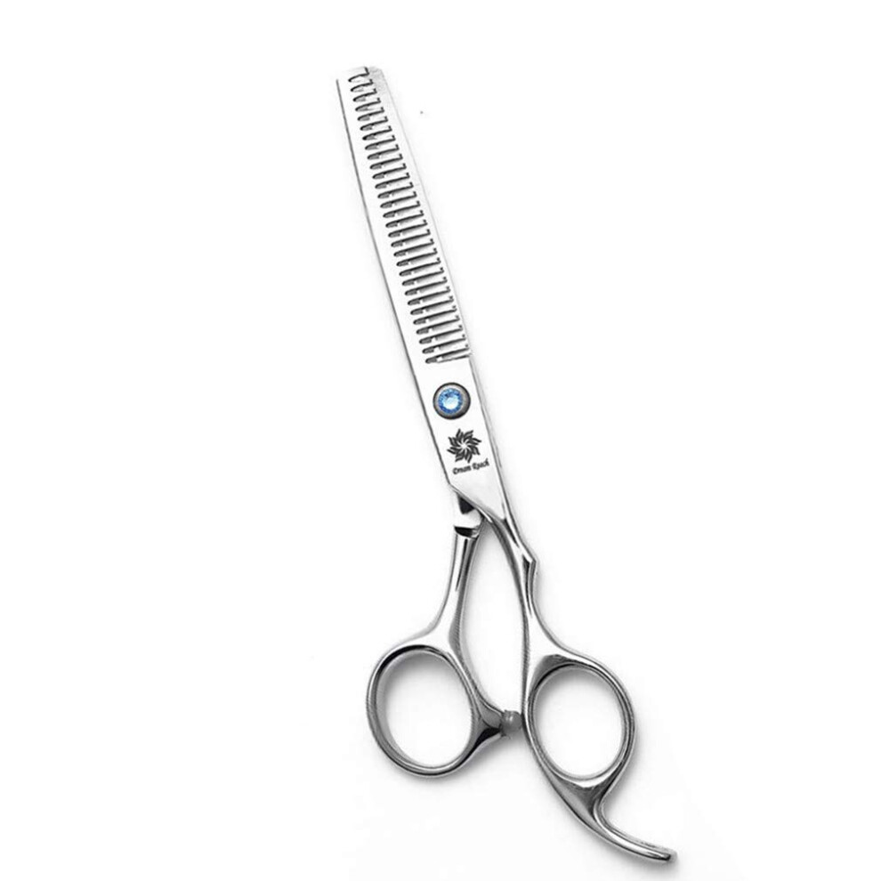6.0 Inch Professional Barber Hair Thinning Scissors 440C Stainless Steel Ergonomic Grip