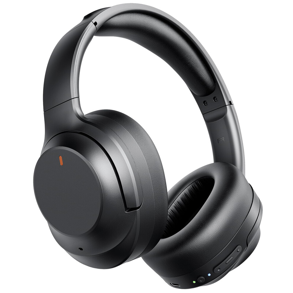 Noise Cancelling Bluetooth Headphones Over Ear With Hifi Stereo Bass, Enc Mic, Bt 5.4, Black 9113335677548