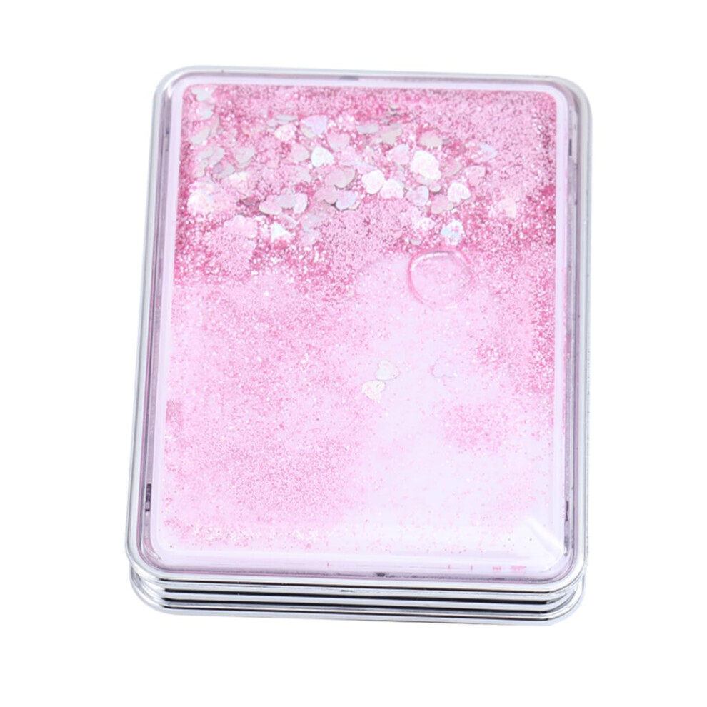Double Sided Folding Makeup Mirror with DualSided Magnification, Compact Square Travel Vanity