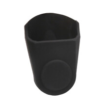 Black Rubber Saxophone Mouthpiece Cap Size L with Impact‑Resistant Durable Elastic Fit