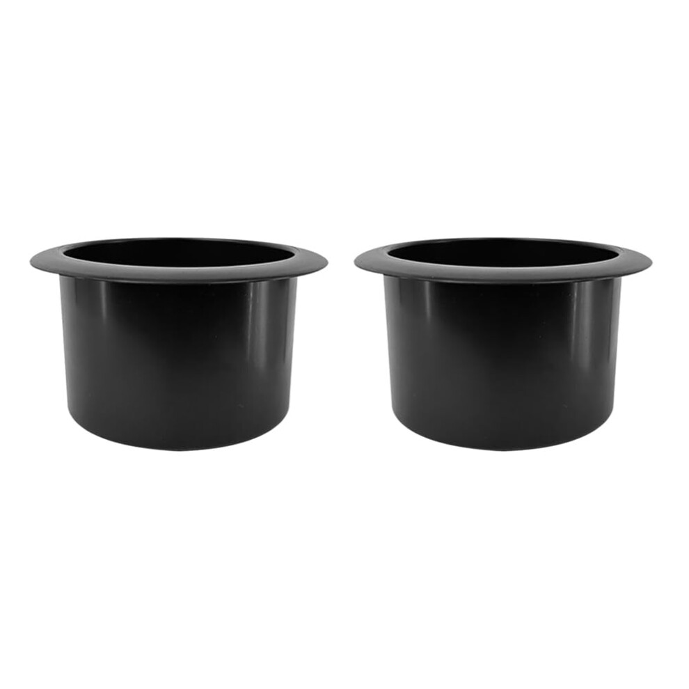2 Pcs Plastic Cup Holder Insert Spillresistant Recessed Drink Holders For Sofa Boat Car Golf Cart Black 9113335677678