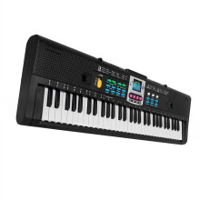 61 Key Electronic Keyboard Piano with Microphone, Multiple Tones and Rhythms, Comfortable Key Action