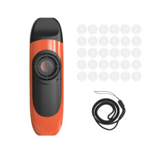 Metal Kazoo Musical Instrument for Kids and Adults with 30 Membranes, Durable Orange Beginner Gift