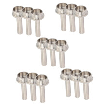 15pcs Trumpet Accessories Durable Stainless Steel Piston Stems Finger Rod Replacement Valve Set