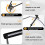 Harmonica Neck Holder 10 Hole Adjustable with Felt Pads for Hands Guitar Performance Black 3