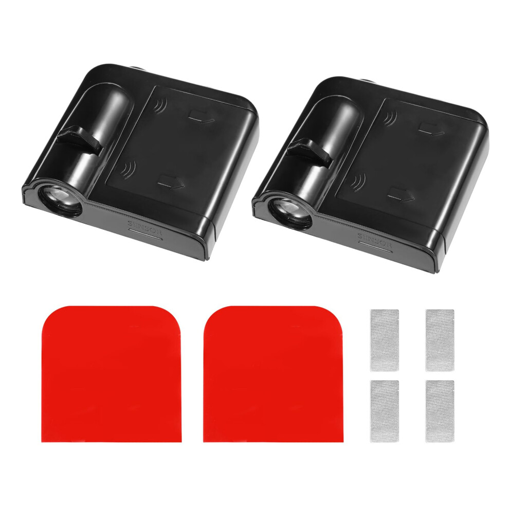 2Pcs Car Door Led Projector Lights Angel Wings Nodrill Welcome Courtesy Lamps Fit All Cars 9053599057987