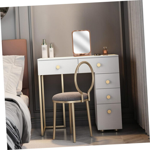 Vanity Mirror with 360 Rotatable Design, Elegant Folding Tabletop Makeup Mirror for Bedroom 2