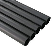 500mm T300 Carbon Fiber Tube 50x47mm Glossy Twill Matte Lightweight for Mechanical Equipment 2pcs