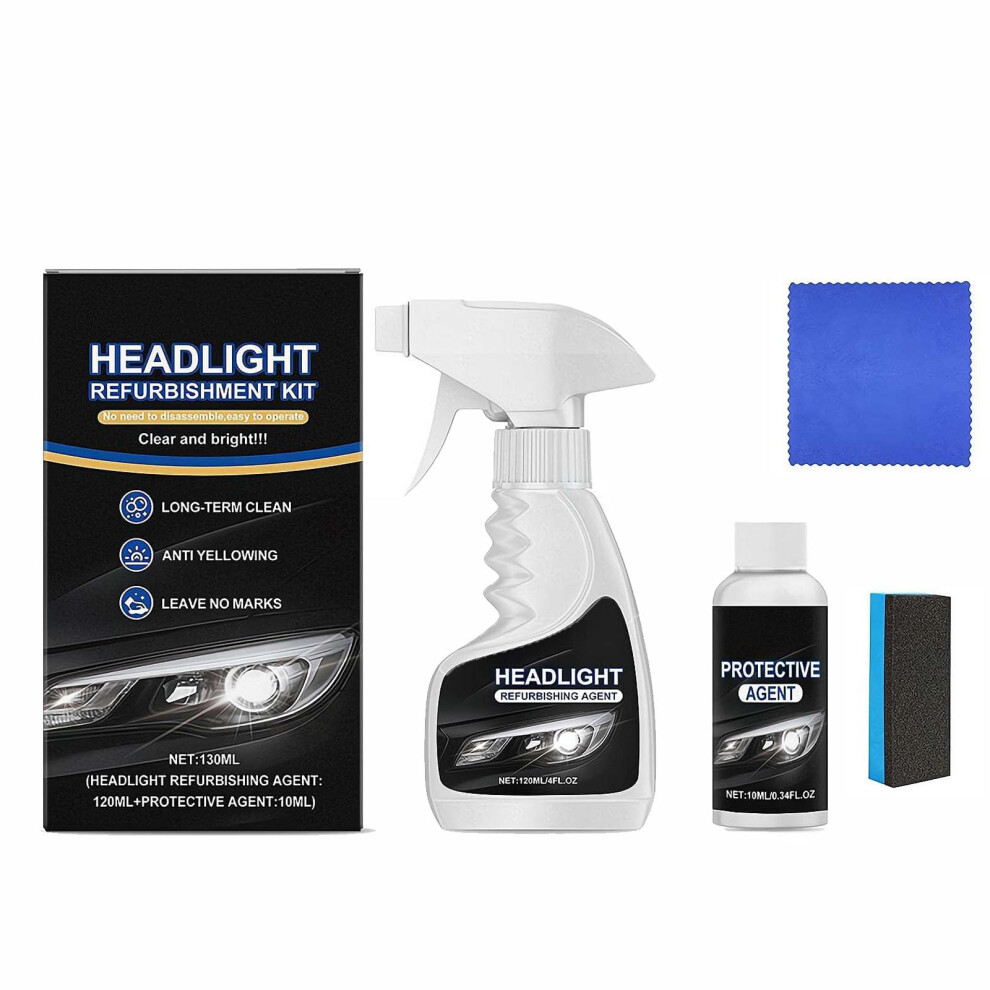 Headlight Restoration Cleaner Spray Kit For Car Headlights Uv Damage And Oxidation Removal 9053599058212