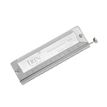 12 Hole 48 Tone Chromatic Harmonica Key of C, Full Range with Smooth Slide and Durable Metal Cover