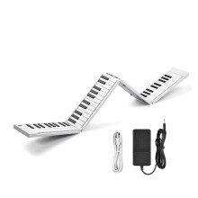 Digital Piano Keyboard 88 Keys Foldable Electronic Piano with Dual Speakers, Sustain Pedal, 128 Tones