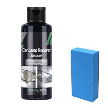 Headlight Restoration Kit with UV Protection, NoSand Application for Yellowed Car Lenses, 1pcs