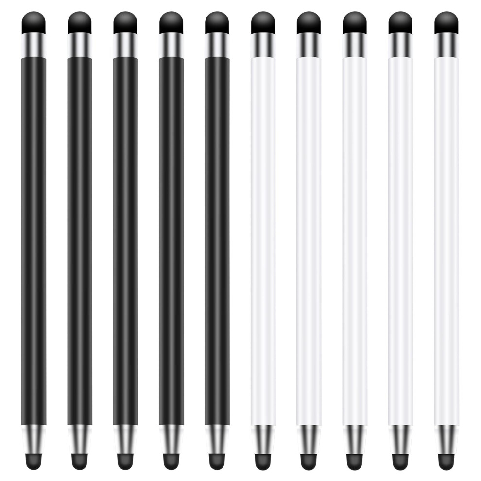 10 Pack Precision Dual Tip Capacitive Stylus Pen For Touchscreen, Ipad, Iphone And Android 9070919891571