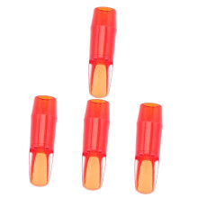 4pcs Transparent Alto Saxophone Mouthpiece Set for Beginners Students Practice Smooth Finish