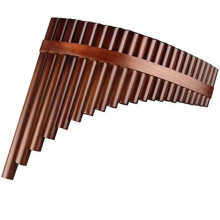 Pan Flute 22 Pipes in G Key Handmade Wooden Pan Pipes for Beginners with Carry Bag