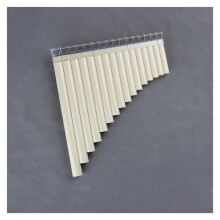 16 Pipes G Key Pan Flute for Beginners, Durable ABS Plastic Beginner Pan Pipes Musical Instrument