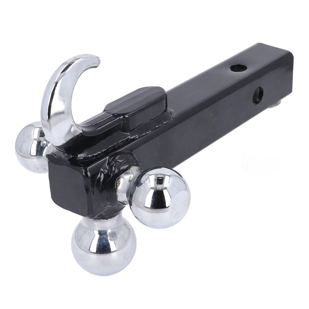 Heavy Duty Tri Ball Trailer Hitch With Hook, Stainless Steel Triple Ball Receiver For Trucks And Suvs 9113335678750