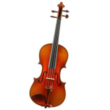 Professional Violin Handcrafted European Tonewood OnePiece Flame Back Golden Red Varnish Finish
