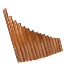 Handmade 15 Tube G Key Pan Flute for Beginners, Accurate Tuning, Clear Sound, Durable Build