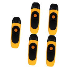 Kazoo Set of 5 Yellow ABS Plastic Lightweight Durable Musical Instrument for Kids and Adults