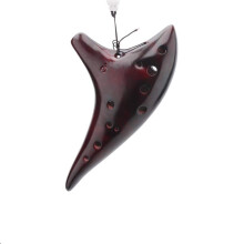 Professional 12 Hole Alto C Ceramic Ocarina Flute with Ergonomic Finger Design and Neck Strap