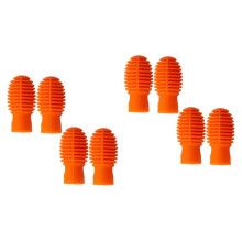 8pcs Silicone Drumstick Tips Noise Reduction Design Quiet Practice Stick Dampeners Durable Covers