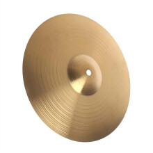 12 Inch Beginner Copper Alloy Crash Cymbal for Drum Set, Bright Clear Tone, Durable Metal Build