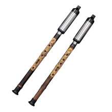 Handmade Chinese Bamboo Bawu Flute G Key 7 Hole with Case for Beginners and Performance