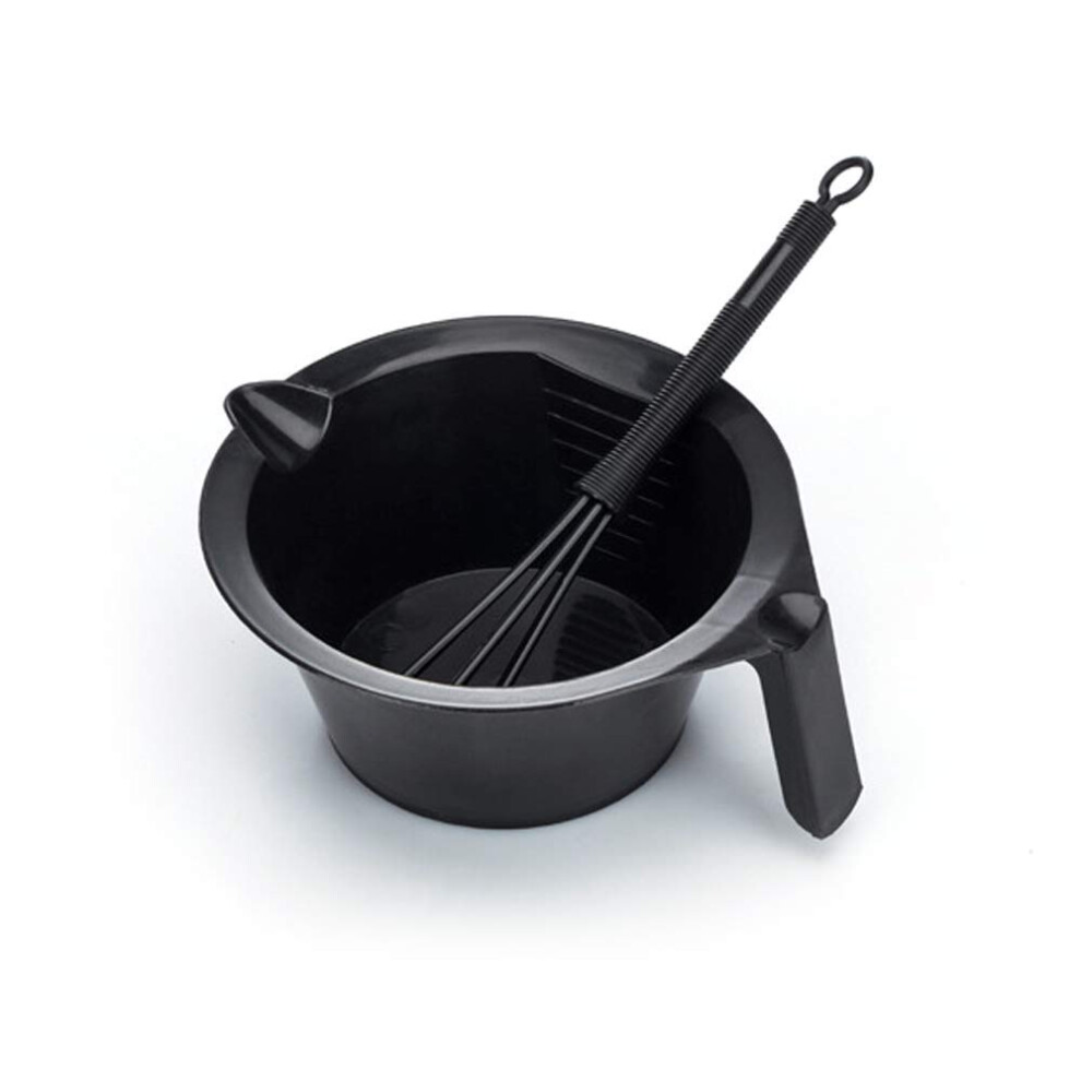 Hair Dyeing Bowl and Stirring Rod Set, Plastic Salon Hair Coloring Kit for Easy Color Mixing