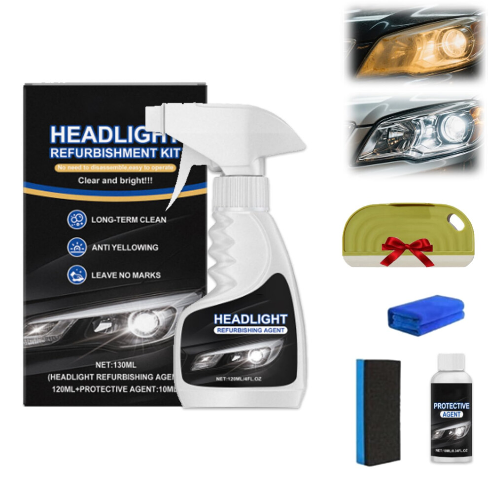 Headlight Restoration Kit With Uv Protection, Removes Yellowing And Oxidation, Improves Clarity 9053599058946