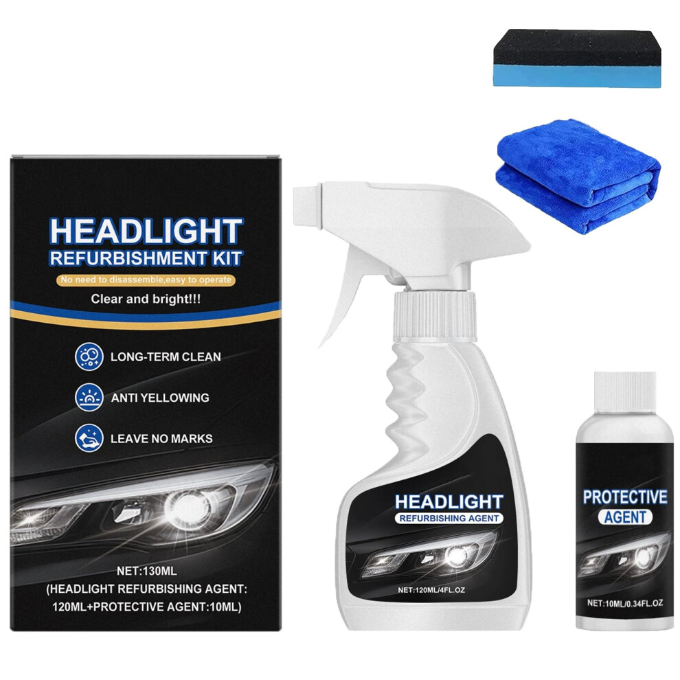 Headlight Restoration Kit With Uv Protection For Yellowed Headlights, Professional Clarity (1 Pcs) 9053599059059