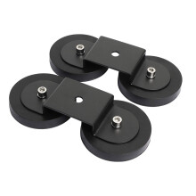 Magnetic Mount for LED Work Light with HeavyDuty Rubber Coated Base for OffRoad Light Bar 2PCS