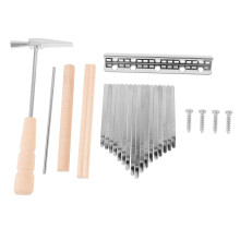 17 Key Kalimba DIY Kit Thumb Piano Accessory Set with Complete Assembly for Parent‑Child Crafting
