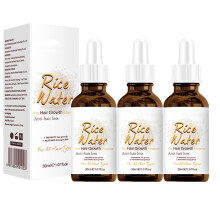 Rice Water Hair Growth Serum with Fermented Rice Water for Longer Thicker Hair, Reduces Hair Loss, 1.01oz Pack of 3