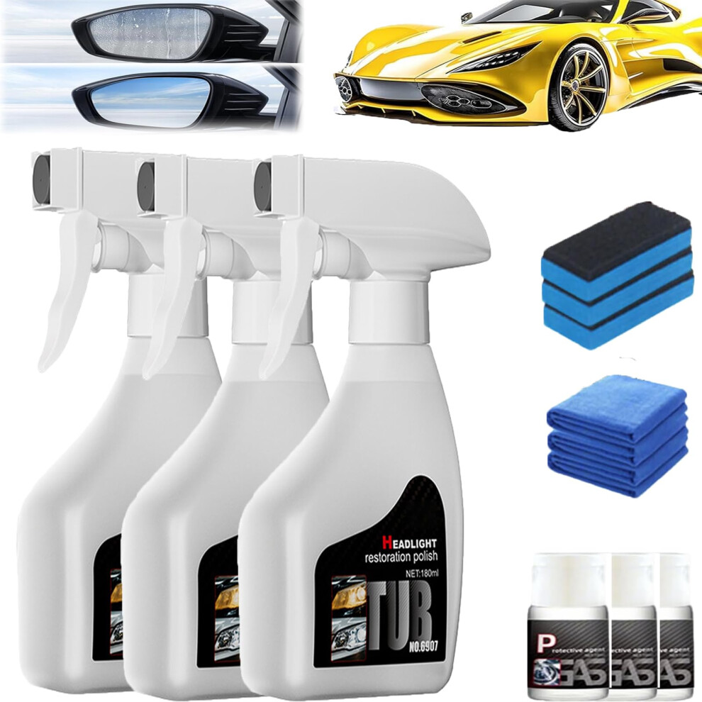 Headlight Restoration Kit 3Pcs With Uv Protection Coating For Restoring Headlight Clarity 9053599059868