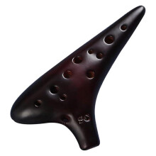 Ocarina 12 Hole Ceramic C Key with Precise Pitch Control and Bright Glaze for Beginner Players
