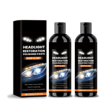 Headlight Restoration Kit for Cars Removes Yellowing and Oxidation, UV Protection, 2 Pcs Cleaner