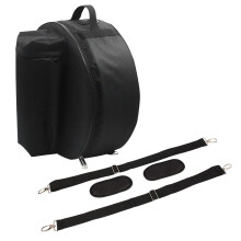 Snare Drum Bag Backpack Black, Durable Oxford Cloth Snare Drum Case with Shock Protection and Accessory Storage