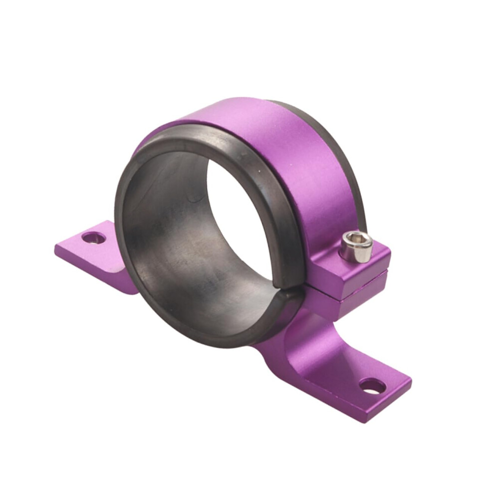 Aluminum Alloy Fuel Pump Bracket With Rubber Pad For Easy Installation 12.5X5.8x6cm Purple 9113335680968